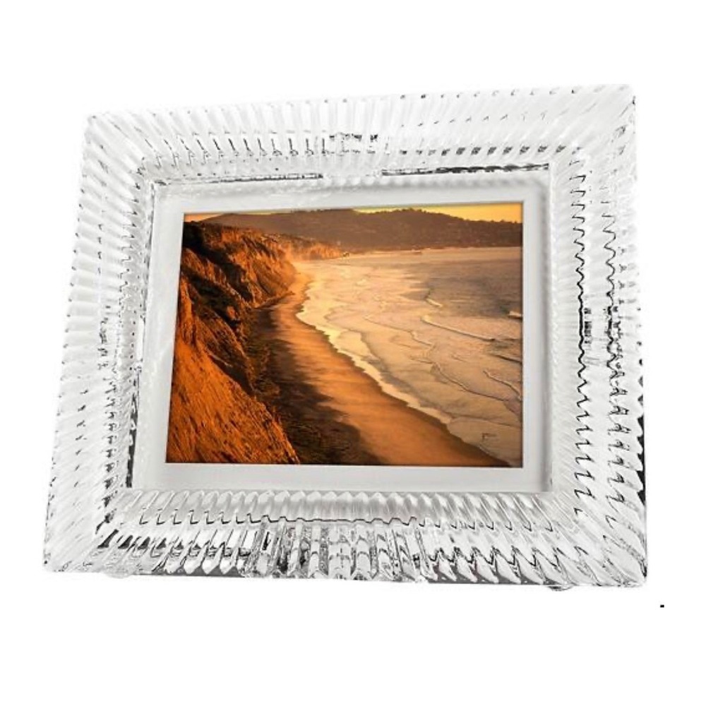 Waterford Lismore Diamond Crystal 8" Digital Photo Frame MD8084 w/ Box 2012
